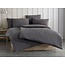 Decoware katoen dekbedovertrek Stone washed - antraciet - 1-persoons (140x220 + 60x70cm)