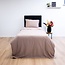 .Decoware® Katoen dekbedovertrek Stone washed - mink - 1-persoons (140x220 + 60x70cm)