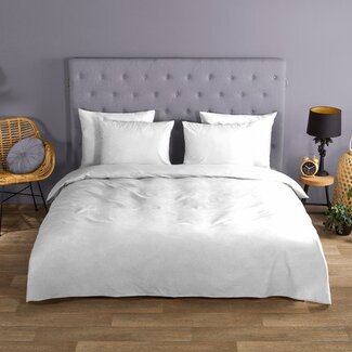 Good Morning Katoen dekbedovertrek uni wit