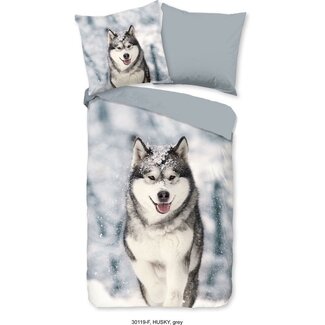 Good Morning Flanel dekbedovertrek Husky