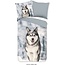 Flanel dekbedovertrek Husky