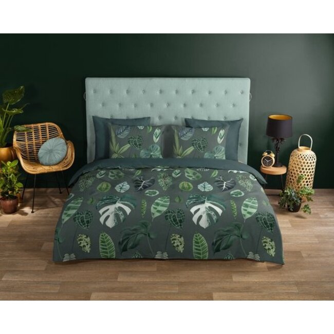 Katoen dekbedovertrek Urban jungle