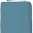 Katoen dekbedovertrek uni Adria blauw