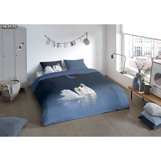 Microvezel dekbedovertrek Zwanen