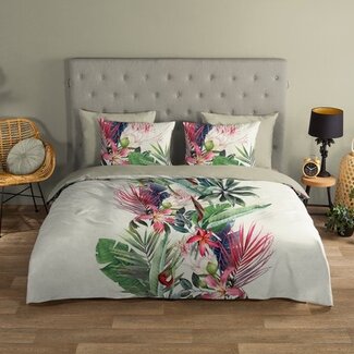 Good Morning Katoen dekbedovertrek Tropical flowers bloemen