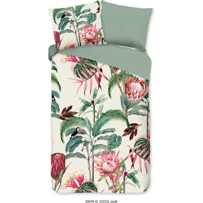 Katoen dekbedovertrek Coco