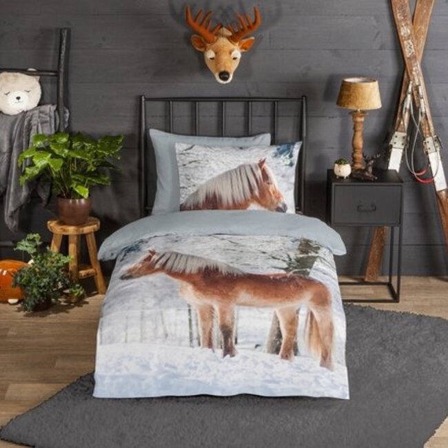 Flanel kinderdekbedovertrek Scarlet - 140x220 + 60x70 cm