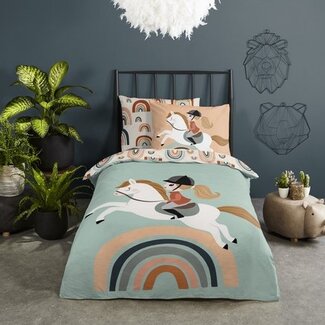 Good Morning Katoen dekbedovertrek Destin - eenpersoons