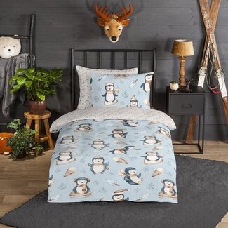 Good Morning Flanel dekbedovertrek Jani - eenpersoons