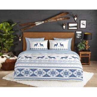 Good Morning Flanel dekbedovertrek Nordic - 2-persoons (200x220 + 2st 60x70cm)