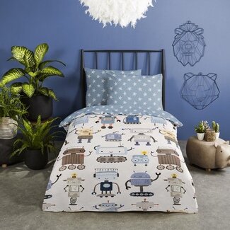 Good Morning Ledikant dekbedovertrek Robo - katoen