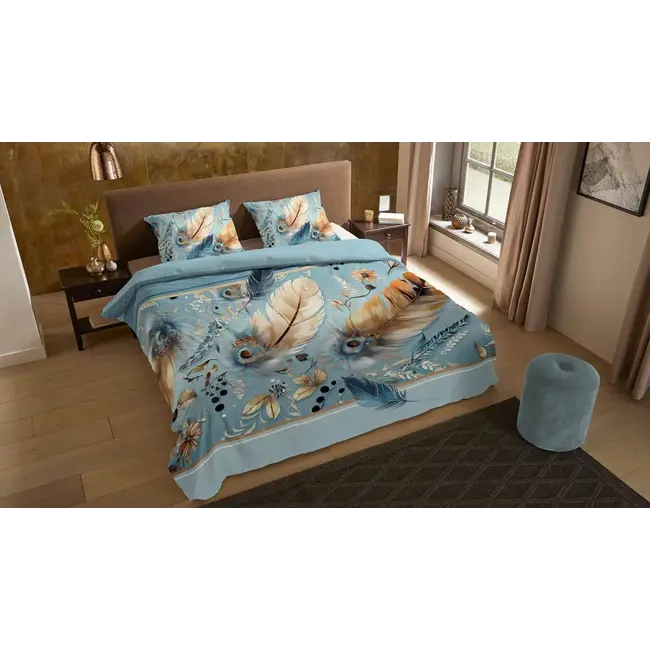 Microvezel dekbedovertrek Wizz - blauw