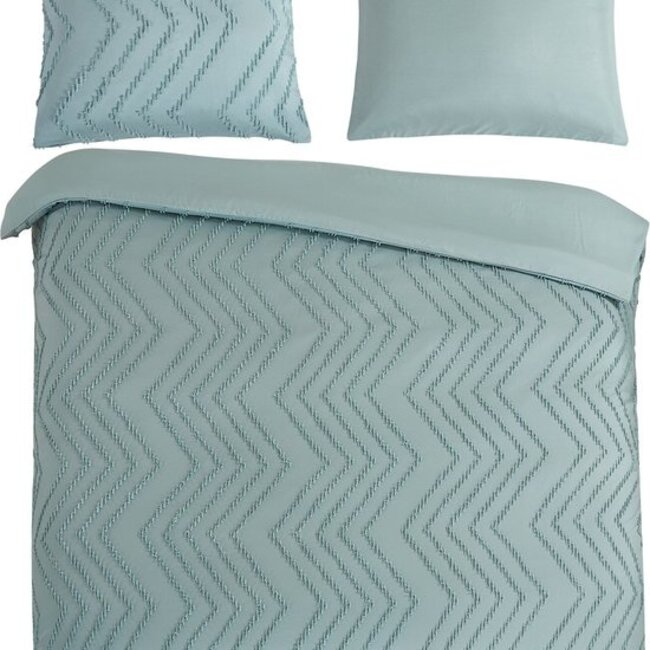 Dekbedovertrek Zigzag - Groen  - Microvezel