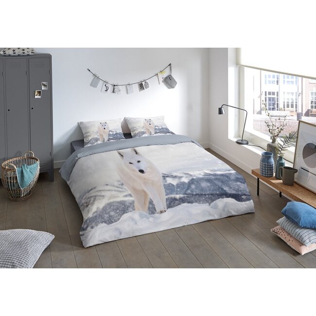 Microvezel dekbedovertrek white Fox