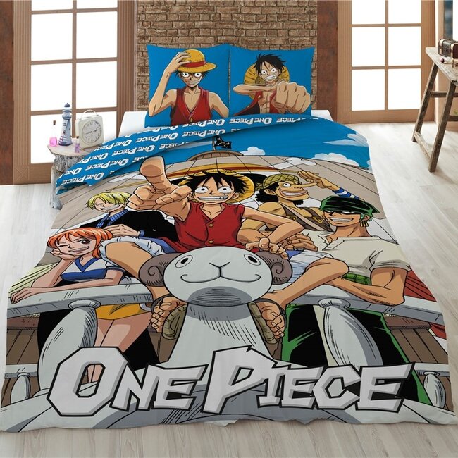 Polykatoen dekbedovertrek One Piece - 140x200 cm + 65x65 cm