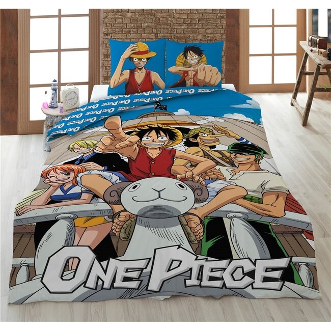 Polykatoen dekbedovertrek One Piece - 140x200 cm + 65x65 cm