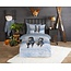 Flanel kinderdekbedovertrek snow horses - 140x220 + 60x70 cm