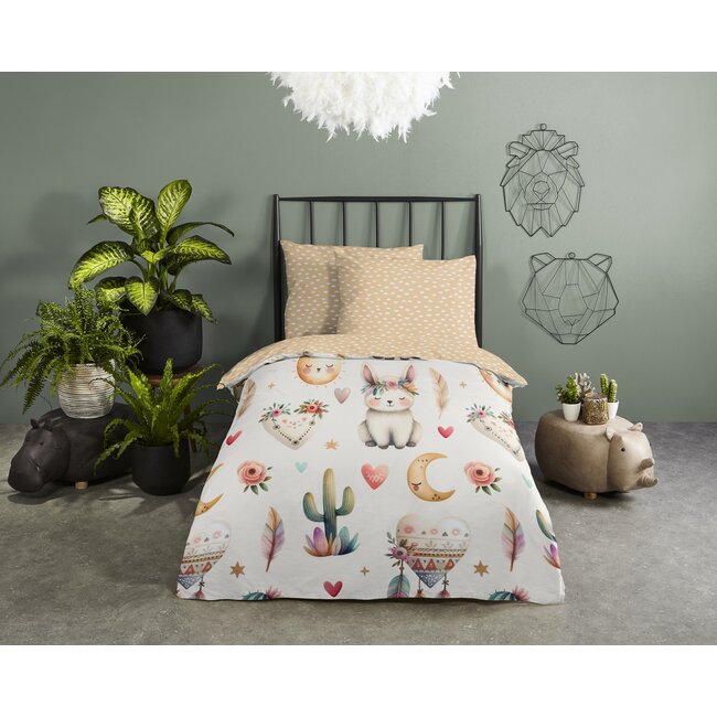 Peuter dekbedovertrek Luz - katoen - 120x150 + 60x70 cm