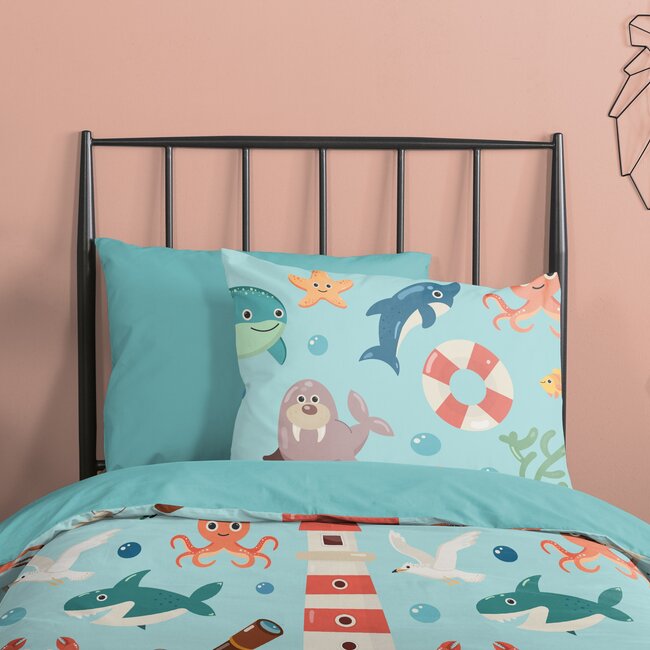 Microvezel dekbedovertrek Sailor - eenpersoons