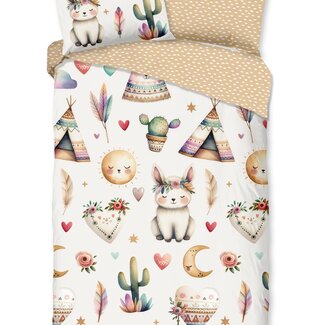 Good Morning Katoen kinderdekbedovertrek Luz - eenpersoons