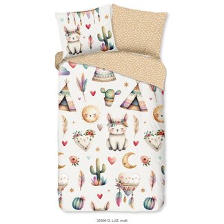 Good Morning Katoen kinderdekbedovertrek Luz - eenpersoons