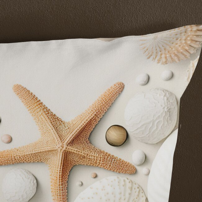 Katoen dekbedovertrek Cote schelpen