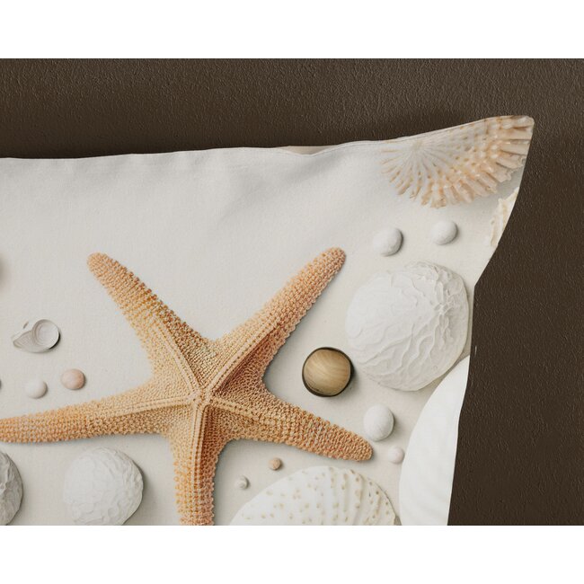 Katoen dekbedovertrek Cote schelpen