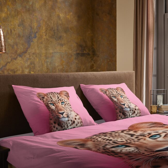 Microvezel dekbedovertrek Leona luipaard