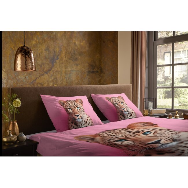 Microvezel dekbedovertrek Leona luipaard