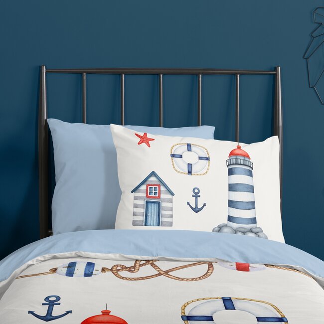 Dekbedovertrek Maritime - Microvezel - 140x220 + 60x70 cm