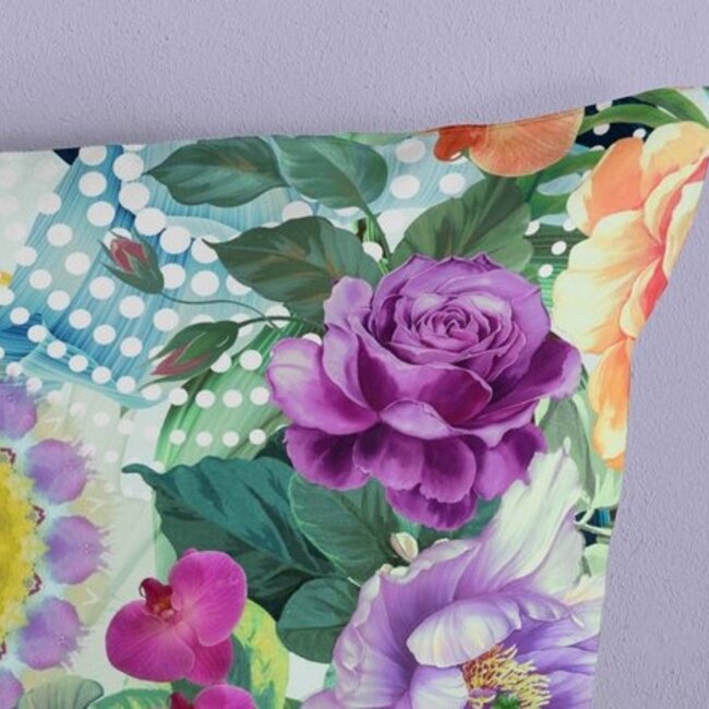 Katoen satijn dekbedovertrek Aviva