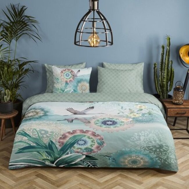 Katoen satijn dekbedovertrek Kimora