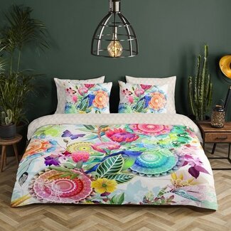 HiP Katoen satijn dekbedovertrek Chess