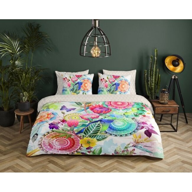 Katoen satijn dekbedovertrek Chess