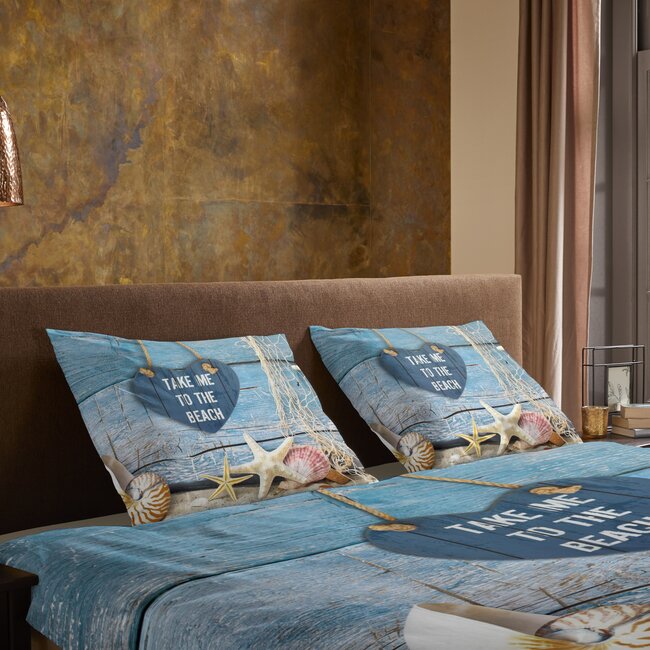 Microvezel dekbedovertrek Beach