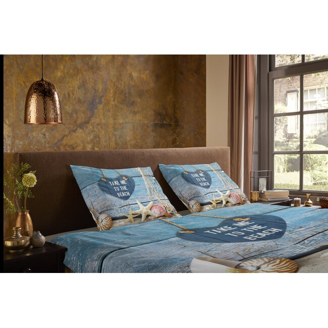 Microvezel dekbedovertrek Beach