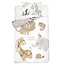 Ledikant dekbedovertrek Jungle Dieren - taupe - bamboe/katoen - 90x120 cm + 40x60 cm