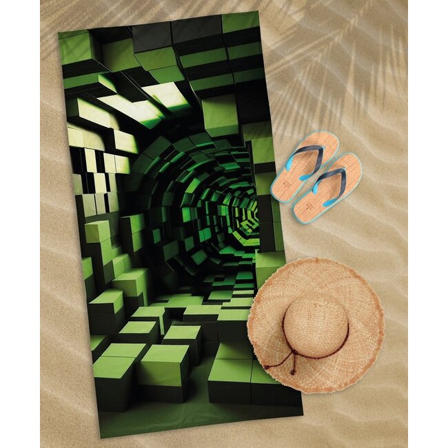 Strandlaken Minecraft - katoen - handdoek 70x140 cm