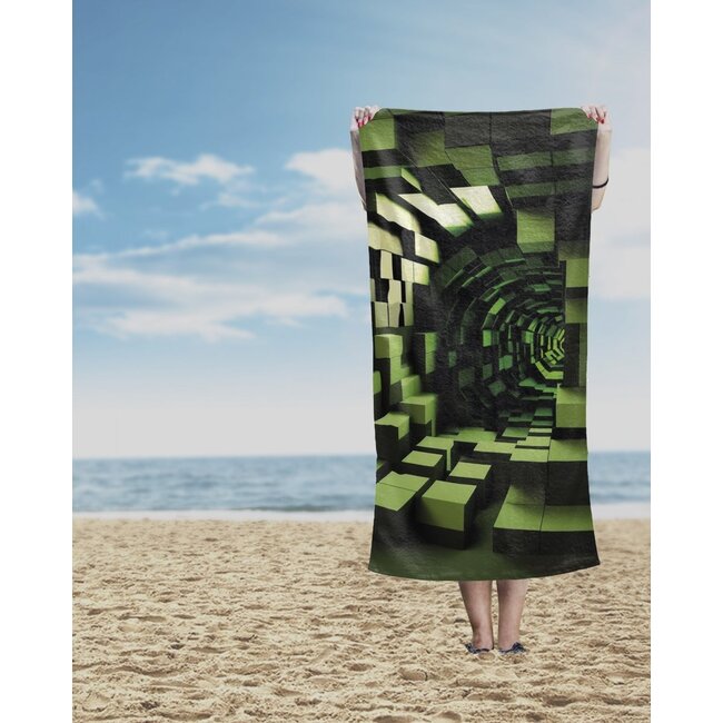 Strandlaken Minecraft - katoen - handdoek 70x140 cm