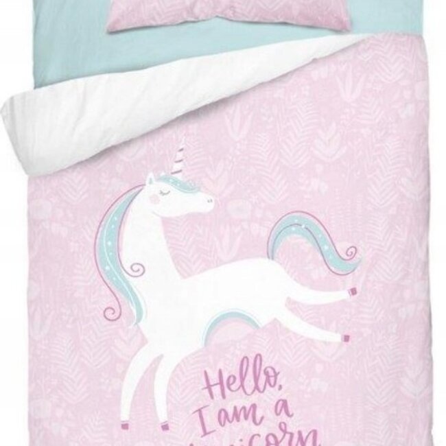 Ledikant dekbedovertrek I am a Unicorn - bamboe/katoen