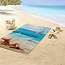 Strandlaken Sealife - handdoek 100x180 cm