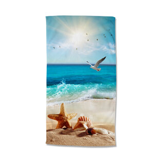 Good Morning Strandlaken Sealife - handdoek 100x180 cm