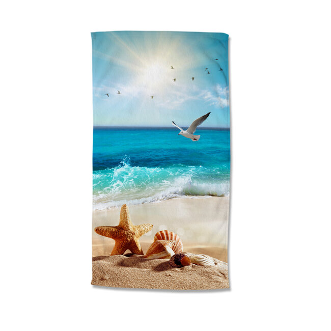 Strandlaken Sealife - handdoek 100x180 cm