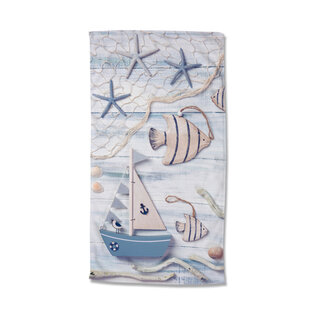 Good Morning Strandlaken Maritiem - handdoek 100x180 cm