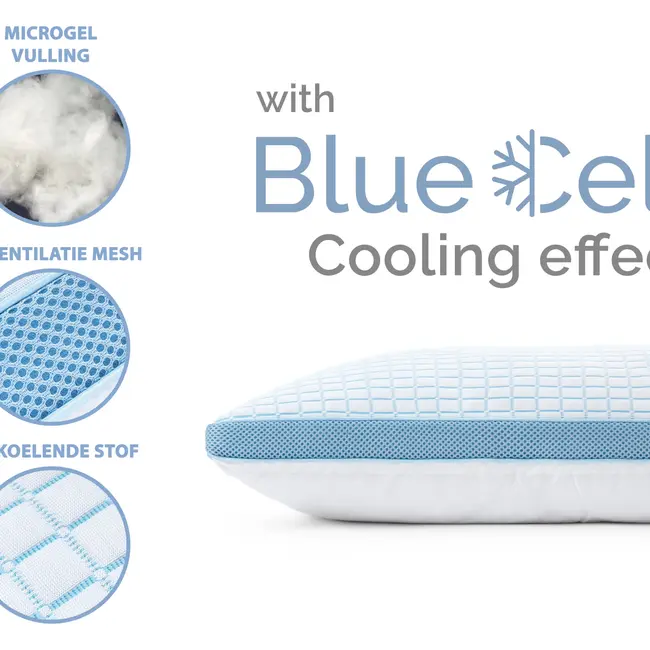 3D Blue Cell Tech Verkoelend Memory Foam Kussen