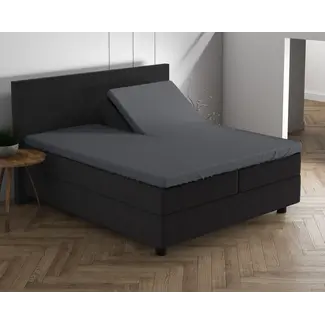 Dreamhouse Splittopper hoeslaken - dubbel jersey - antraciet