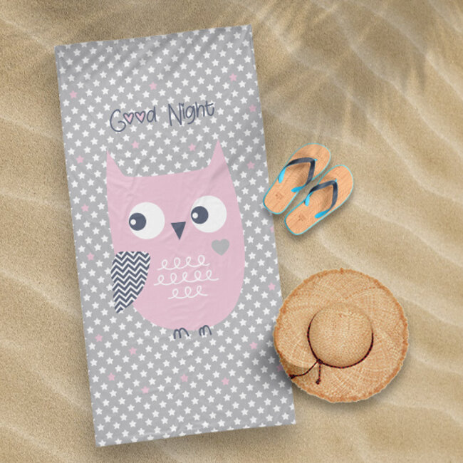 Strandlaken Good Night - handdoek 70x140 cm