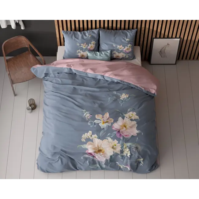 Microvezel dekbedovertrek Gigi blauw