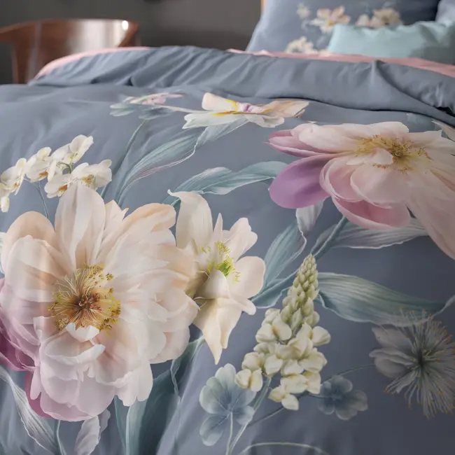 Microvezel dekbedovertrek Gigi blauw