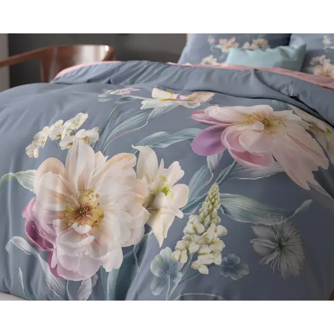 Microvezel dekbedovertrek Gigi blauw